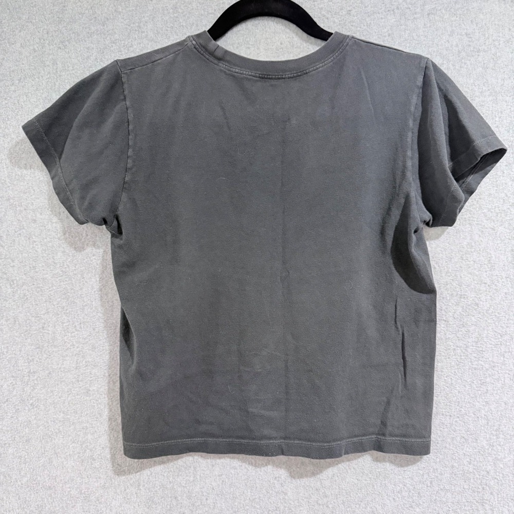 Graphic skater New York Studio Baby Tee Charcoal Grey Cotton goth punk - Picture 5 of 5
